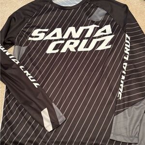 Santa Cruz Bicycles Youth XLBlack Gray Long Sleeve Jersey Riding MTB Biking